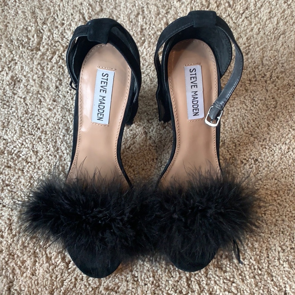 Steve Madden feathered heels
